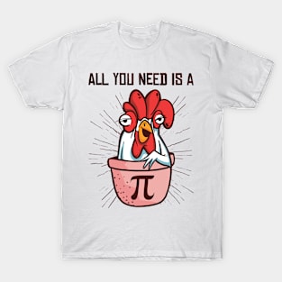 Pi Day Math Pie Chicken Pot Pi Number T-Shirt